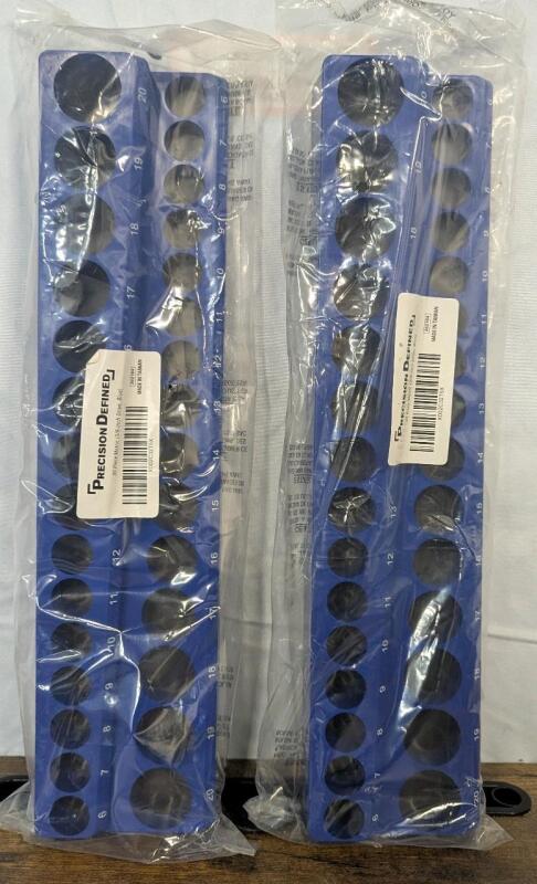 2 New: Precision Defined 30 Piece Metric - Socket Tray Set
