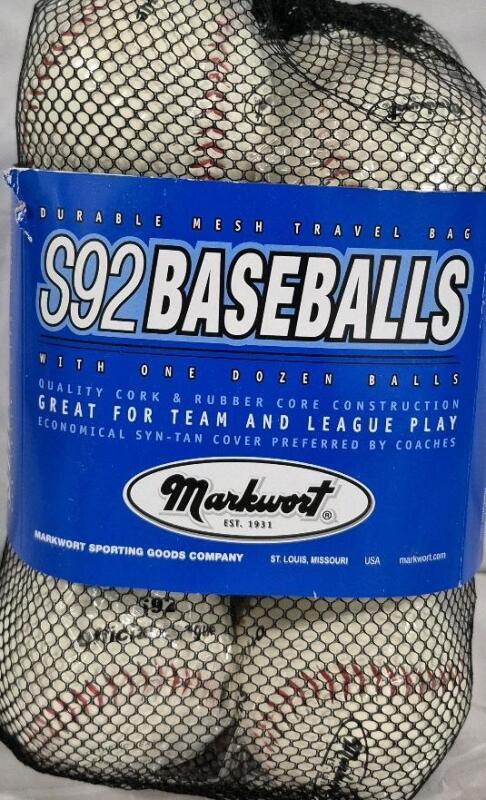 12 New S92 Baseballs Markwort