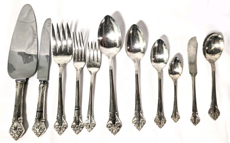 62-Piece Fantastic Silver Plate Cutlery by Haddon Plate +