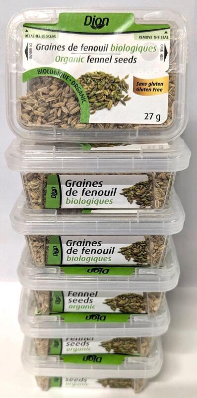 [BB 03/2025] 6 New Packs Dion Organic Fennel Seeds