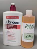 New Lubriderm Advanced Moisture Therapy Lotion & Mario Badescu AHA Botanical Body Soap