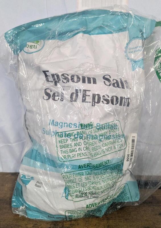 New: Epsom Salt - Unscented - Bag Has Damaged but Contents Appear Full