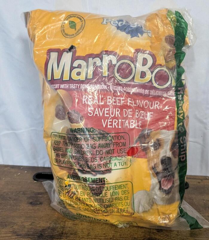 New: MarroBone Beef Flavoured Dog Treat - Bag is Damaged but Contents Appear Full - 3kg