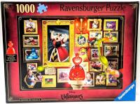 New Ravensburger DISNEY VILLAINS : QUEEN OF HEARTS 1000-Piece Puzzle