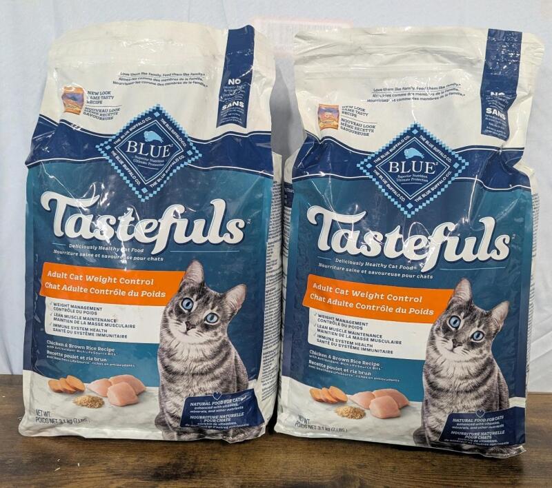 2 New: Tastefuls Cat Food - Adult Cat Weight Control - 7lbs each