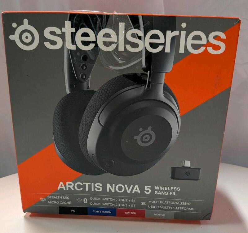 As-New Steel Series Artis Nova 5 Wireless Headset, Untested