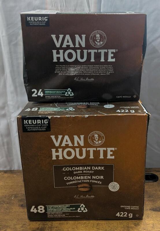 BB [2025/MR/23] - 2 New Keurig K-Cup Pods - Light Roast Dulce De Leche - Colombian Dark Dark Roast
