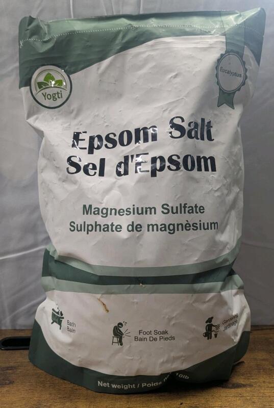 New: Epsom Salt - Magnesium Sulfate - Eucalyptus Scent - 10lbs