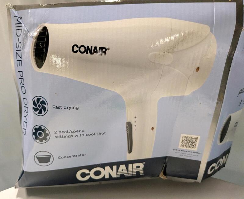New Conair Midsized Pro Hair Dryer