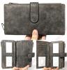 New Ladies' Wallet, 2 Zippered Pouches, Room For 17 Cards & Wrist Loop
