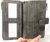 New Ladies' Wallet, 2 Zippered Pouches, Room For 17 Cards & Wrist Loop - 4