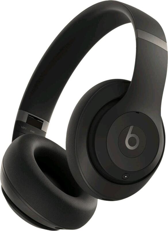 New BEATS STUDIO PRO Wireless, Over-Ear Noise-Cancelling Headphones With Cable & Case, Model A3924, Black, Retails $469.99