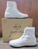 New Size 11W/9M GROUNDED PEOPLE [Sky] Handmade Classic Lace Up High Top Fashion Sneakers Comfortable Walking Shoes - Made with Cruelty Free Leather All Season Shoes GRD004A-32 - 2