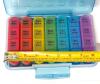 New Zoski Waterproof 7-Day Pill Organizer With Extra Backup Space, Color Coded - 2