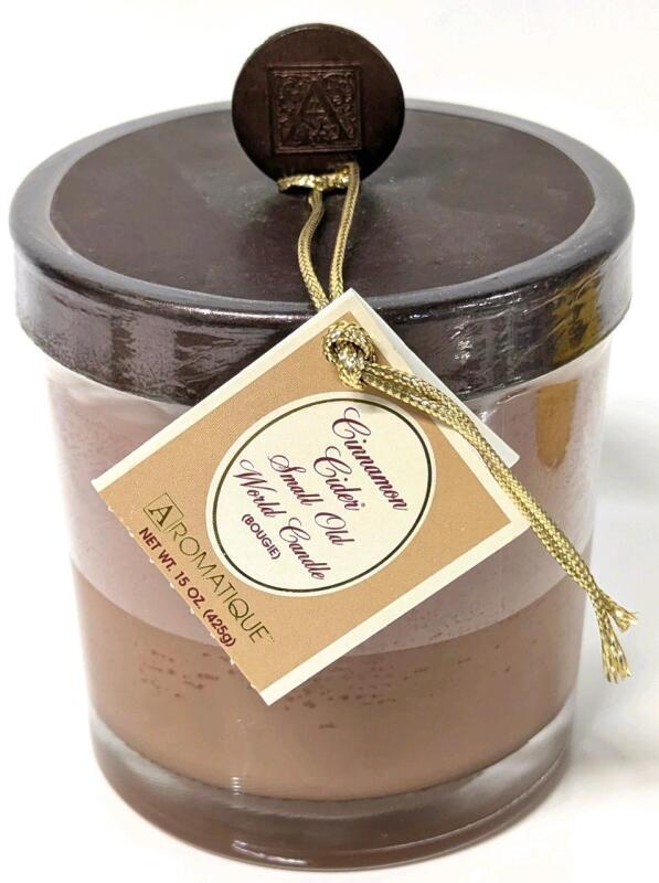 New Aromatique CINNAMON CIDER Small 4.5" Old World Candle (Bougie), 425g