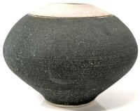 Signed Vintage Raku-Fired Textured Pottery Vase, 4" Tall, No Chips or Cracks