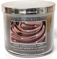 New Slatkin & ConDARK CHOCOLATE MINT Scented Candle, 411g