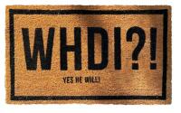 New - #CultureTags " WHDI!? " welcome mat made of natural coconut coir with a heavy-duty PV backing. Measures 30"&times;18"