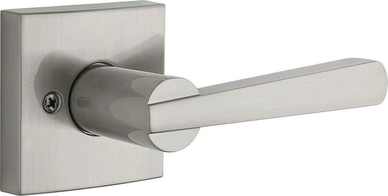 New WEISER Vandagriff Dummy (Half) Lever, Interior Door Handle for Closets, Satin Nickel (9GLA120-044)