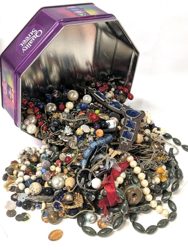 Jewelry Crafting & Repair Assortment + Beads in Quality Street Tin