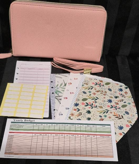 New Cash Envelopes Wallet with Wrist Strap 8.25" x 5"