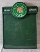Heineken Beer Illuminated Dry Erase Lighted Menu Board Beer Sign . Measures 19.5"&times;25 &frac34;" . Requires new bulb