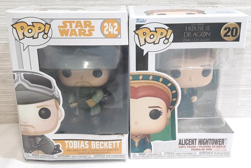 New Star Wars Tobias Beckett & House of The Dragon Alicent Hightower Funko Pop Vinyl Figures