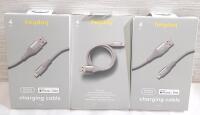 3 New Heyday 4ft Lightning to USB-A Charging Cables