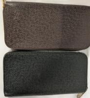 2 Leatherlike Wallets. 7.5" by 4"
