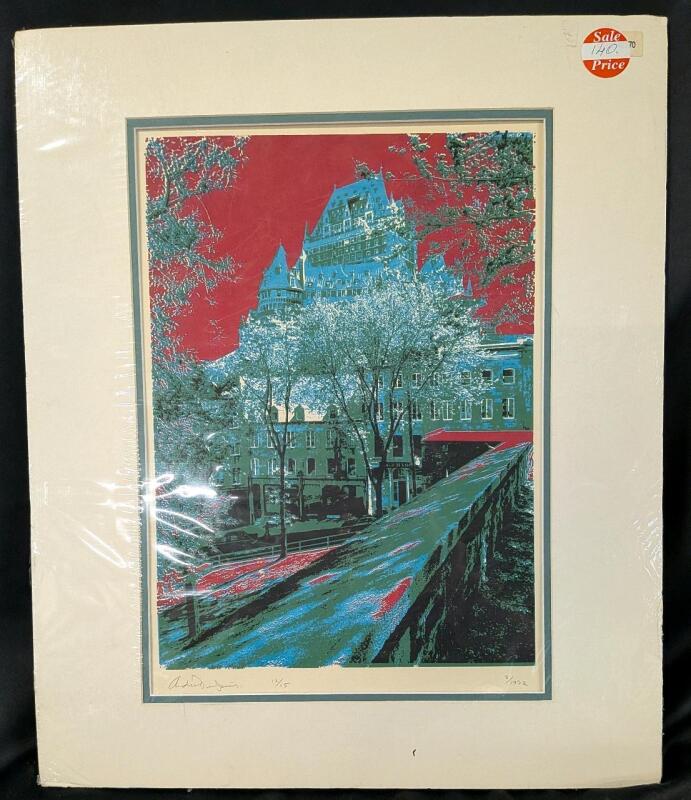 Wrapped Print with matting. 12/15 2/1972. Artists name unreadable. 20" by 24" with Matting.
