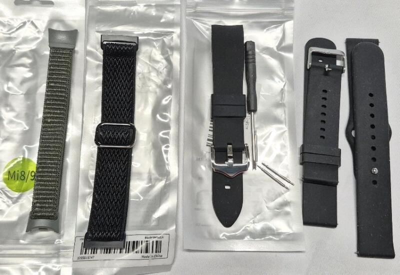5 New Watch Bands - Nylon & Silicone