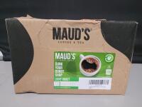 [BB 2025 JAN 31] - 100 Maud's Gourmet Coffee Light Roast Keurig K-Cups . All Individually Sealed