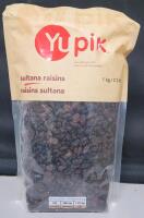 [BB 2026 OC 2] YuPik Sultana Raisins , 1kg. (2.2lb) Bag .