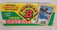 1989 Bowman MLB Baseball Trading Card Set , #1 - #484 . Appears Complete (not in order) . Set Includes Ken Griffey Jr. Rookie Card .