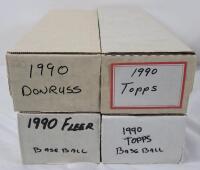 1990 MLB Baseball Trading Card Sets . 1990 Donruss , 1990 Fleer & 1990 Topps &times;2 . All Sets appear complete