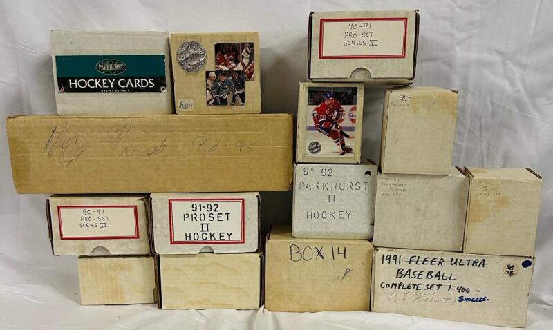 HUGE Lot of 2500+ Vintage 1990&rsquo;s NHL Hockey Cards, Includes Pro Set, Pro Set Platinum, Parkhurst