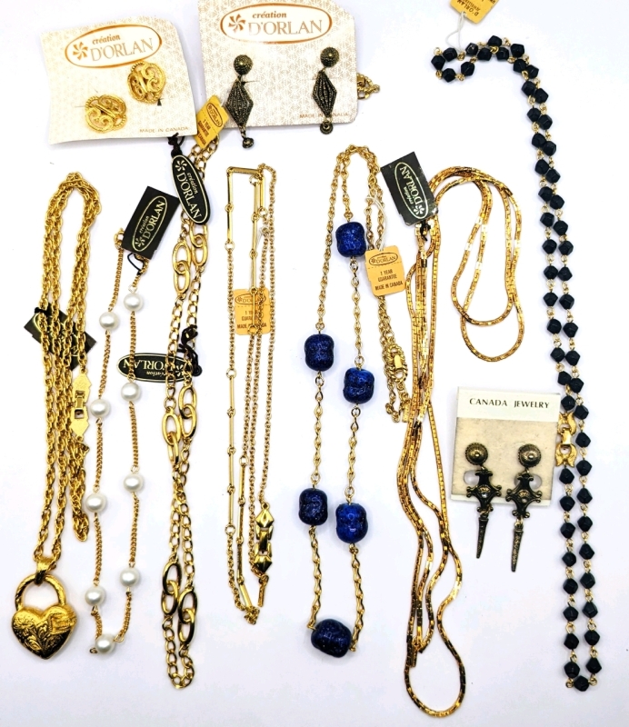 Great Collectable Vintage D'ORLAN Jewelry: Necklaces & Earrings