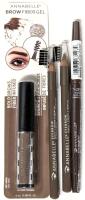 4 New ANNABELLE Beauty Cosmetics: Brow Fibre Gel (Light/Med), 2&times; Eyebrow Pencils (010 Taupe) & Stay Sharp Self-Sharpening Brow Liner (Taupe)