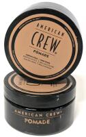 2 New AMERICAN CREW Medium Hold Men's Hair Pomades. High Shine