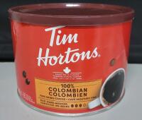 [BB 2025 JN 22] Tim Hortons Dark-Medium Colombian Fine Grind Coffee , 640g Tin . Sealed