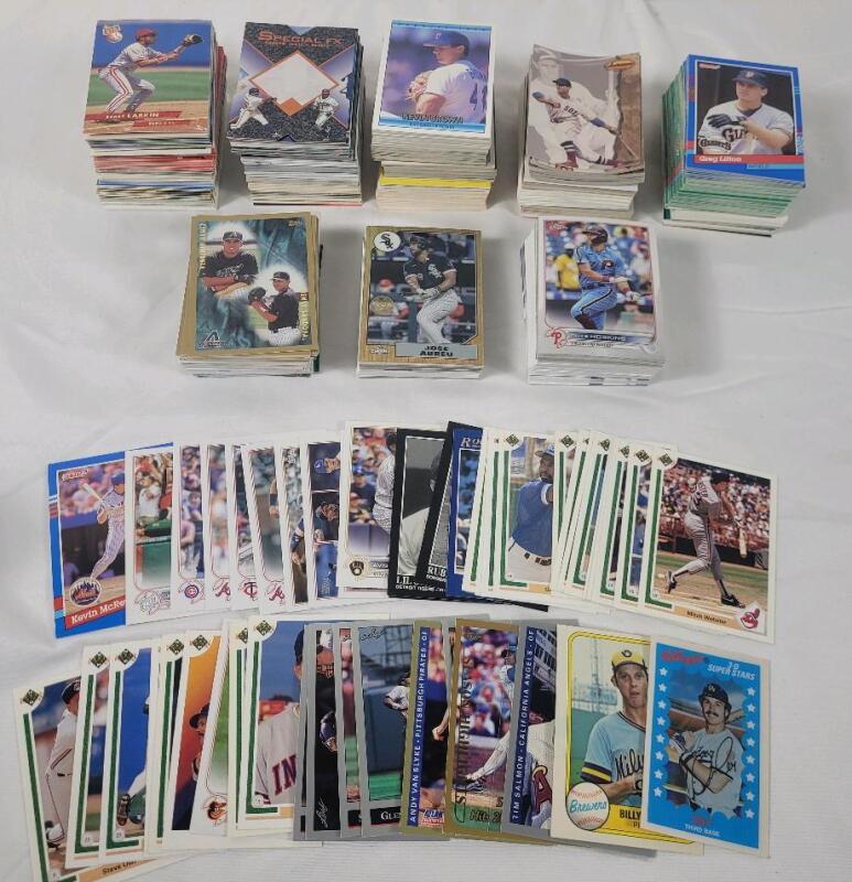 1981 - 2024 MLB Baseball Trading Card Singles , 700++ Trading Cards . Topps , Donruss , Score , Upper Deck , Leaf .