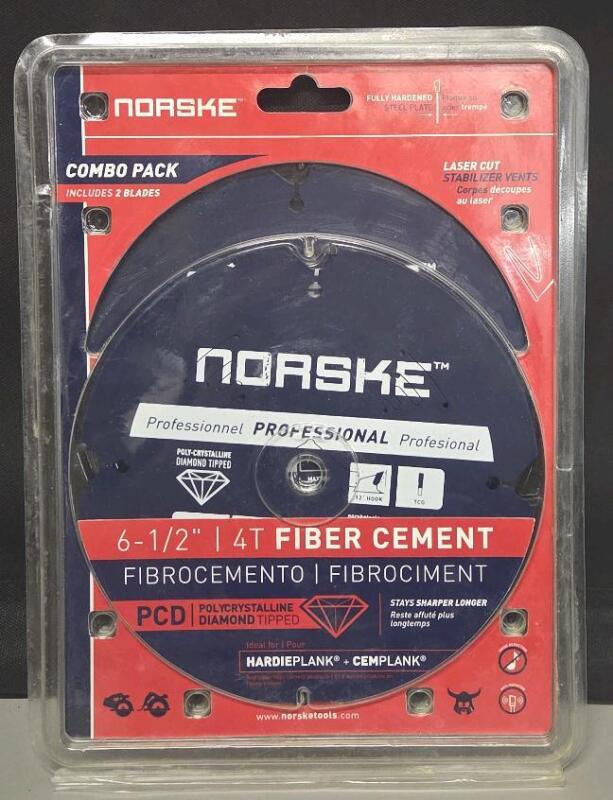 New Norske Combo Pack 6-1/2" 4Ft Fiber Cement Diamond Tipped