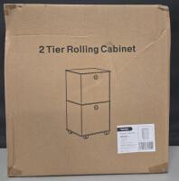New Yaham 2 Tier Rolling Cabinet
