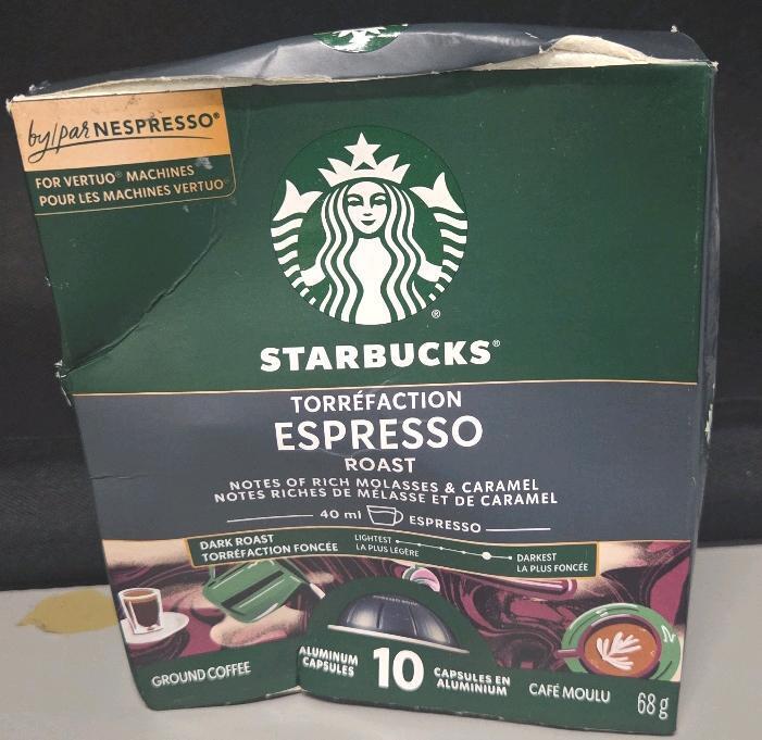(BB21.01.2026) Starbucks Espresso Roast 10 Ground Coffee Pods