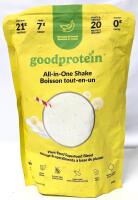 New GOODPROTEIN All-in-One Shake Mix : Bananas & Cream, Plant-Based [BB 01/2027]