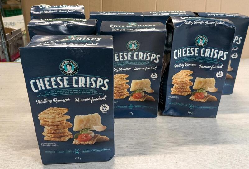 [BB FEB 11 2025-April 13 2025] 8 New Boxes of John Wm Maceya Cheese Crisp