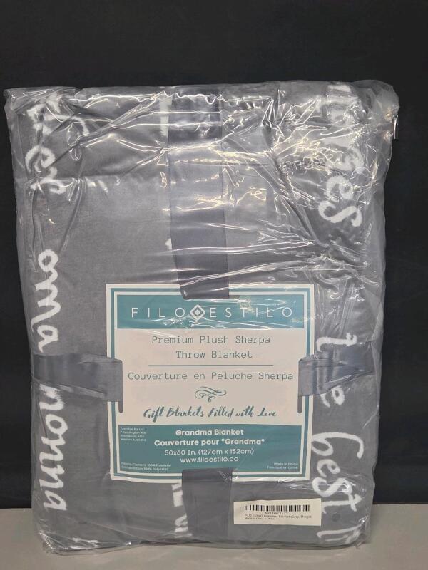 New FiloEstilo Premium Plush Sherpa Throw Blanket