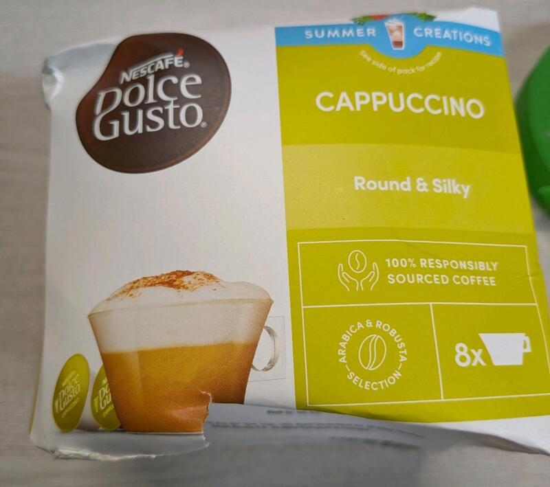 [BB 31.08.2025] 8 New Nescafe Dolche Gusto Round & Silky Cappuccino Pods.