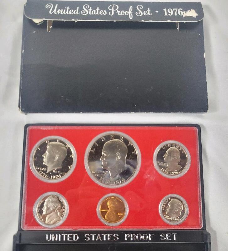 1976 (1776-) USA Proof Coin Set in Case , Uncirculated