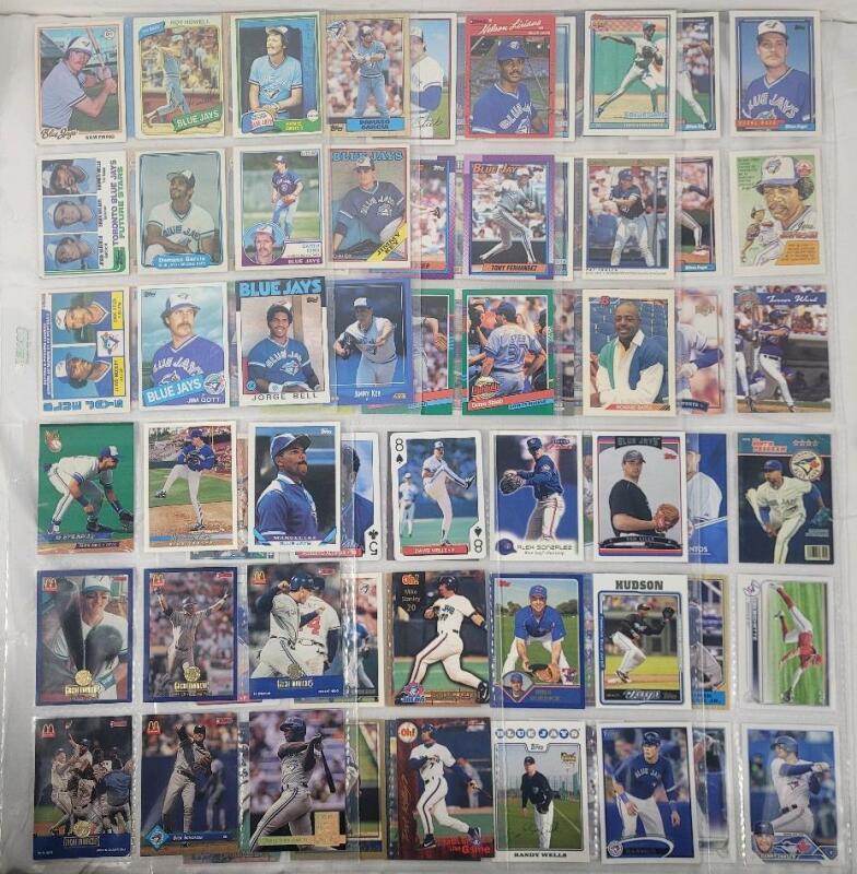 1978 - 2023 Toronto Blue Jays MLB Baseball Trading Card Singles , 81 Trading Cards
